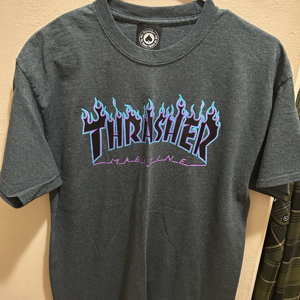 Thrasher Gray Graphic T-Shirt